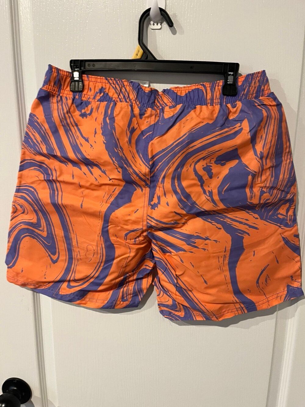 MTV Music Television Swim Trunks Orange Purple Size L NWT - Picture 6 of 6